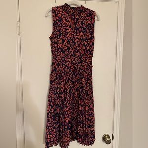 Nanette Lepore Animal Print Pleated Dress Size 10